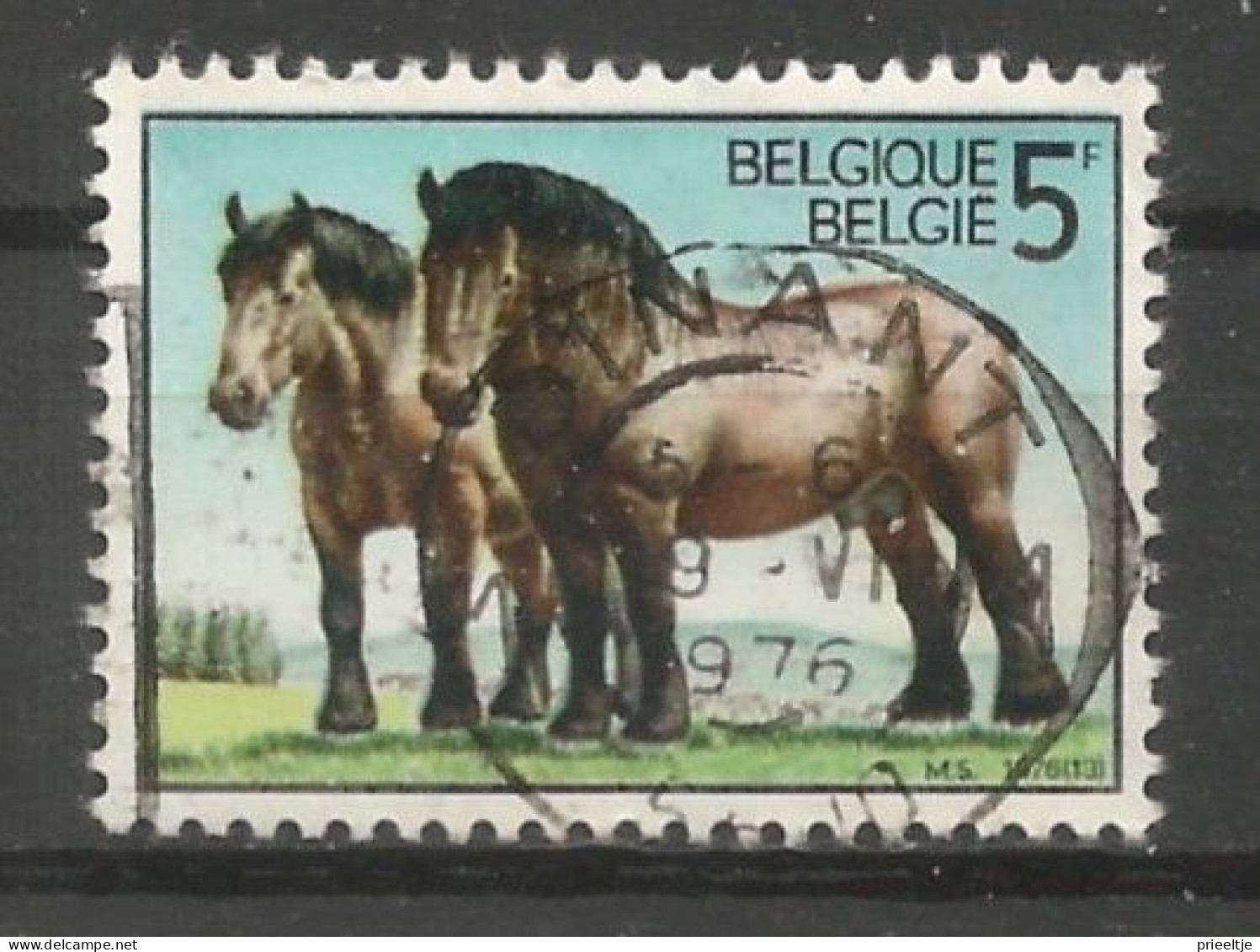 Belgie 1976 Ardens Trekpaard OCB 1810 (0) - Used Stamps