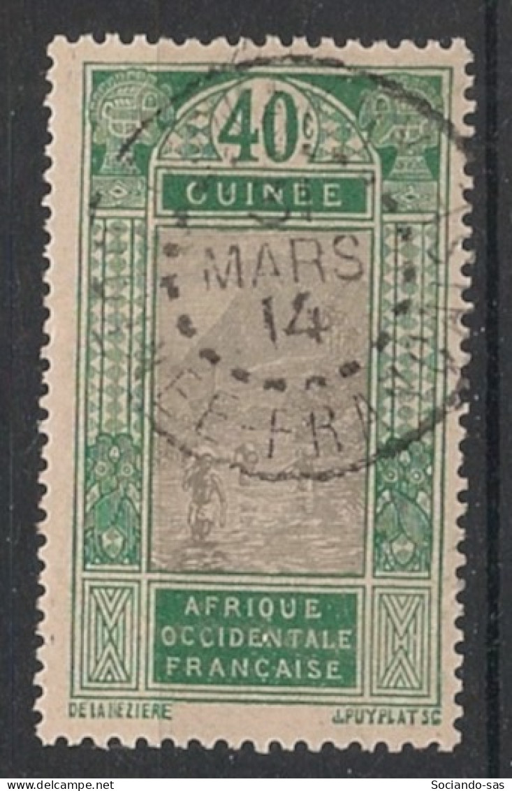 GUINEE - 1913 - N°YT. 73 - Gué à Kitim 40c Vert - Oblitéré / Used - Oblitérés