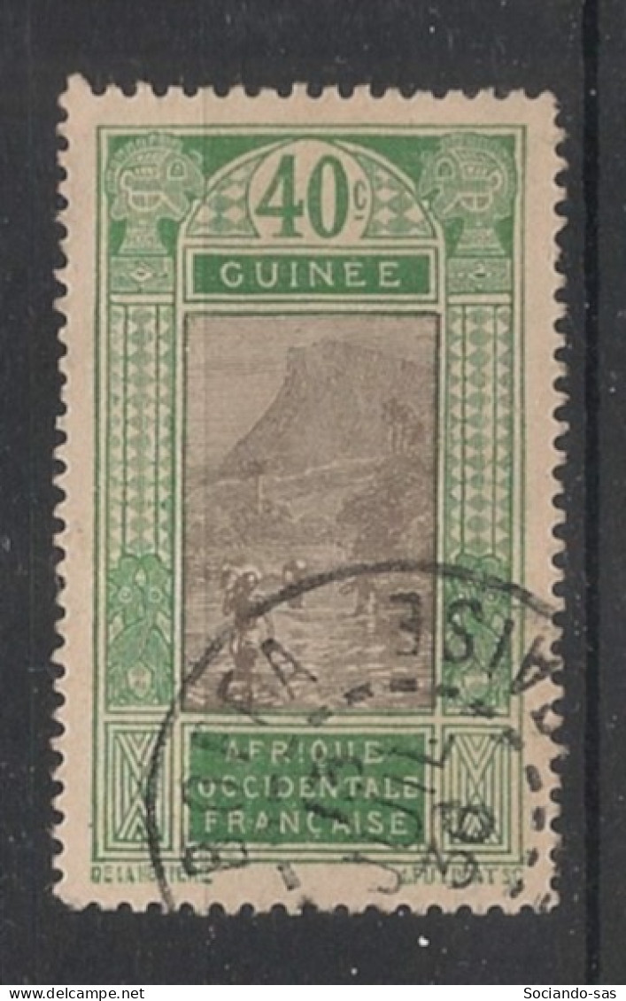 GUINEE - 1913 - N°YT. 73 - Gué à Kitim 40c Vert - Oblitéré / Used - Gebraucht