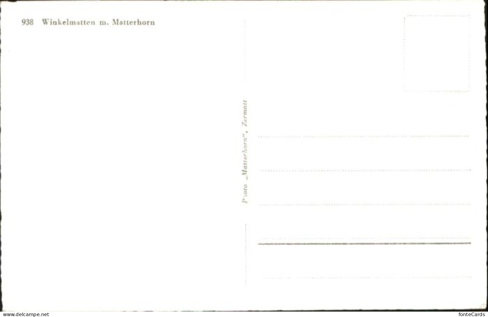 10875035 Matterhorn VS Matterhorn Winkelmatten * Matterhorn VS - Other & Unclassified
