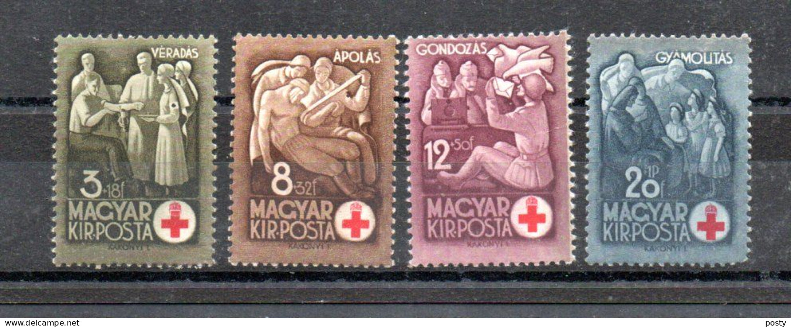 HONGRIE - HUNGARY - 1942 - CROIX ROUGE - RED CROSS - ROTES KREUZ - - Ongebruikt