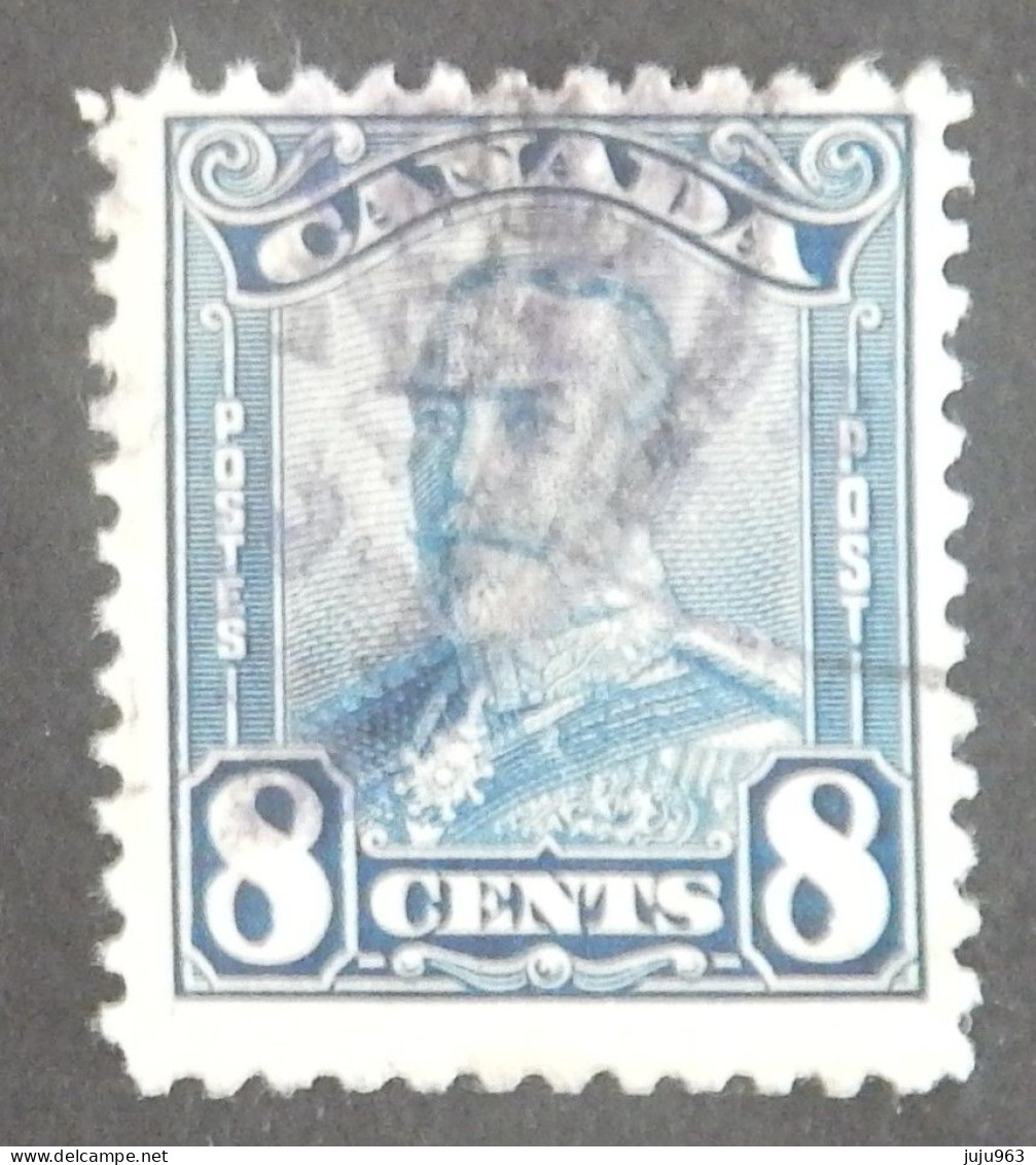 CANADA YT 134 OBLITÉRÉ "GEORGE V" ANNÉES 1928/1929 - Gebraucht