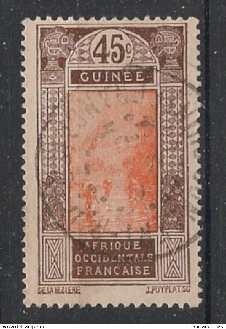 GUINEE - 1913 - N°YT. 74 - Gué à Kitim 45c Brun - Oblitéré / Used - Usati