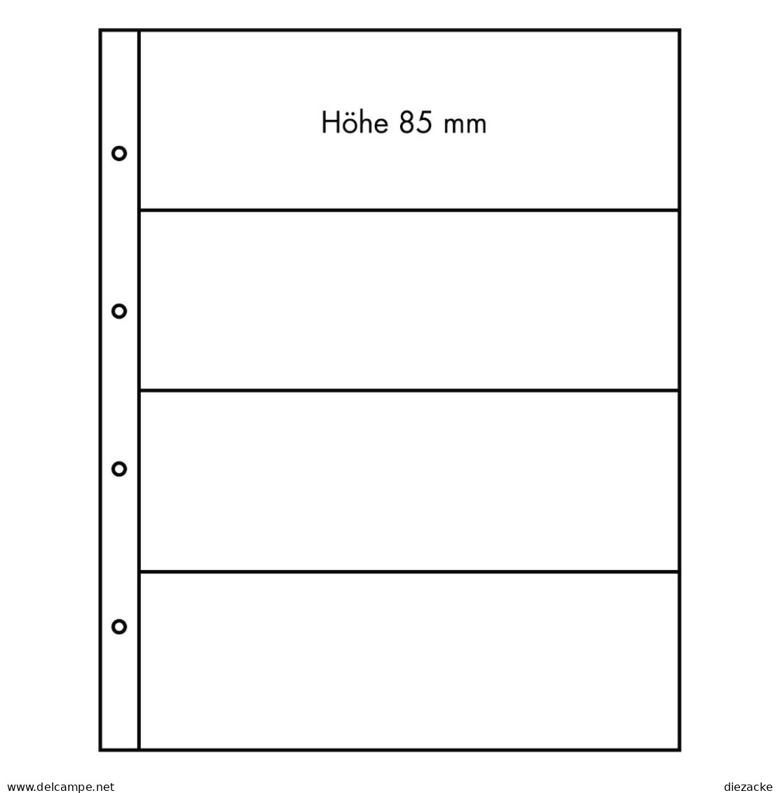 Leuchtturm Hüllen Klar Folio 4C 325740 (5er Pack) Neu ( - Other & Unclassified