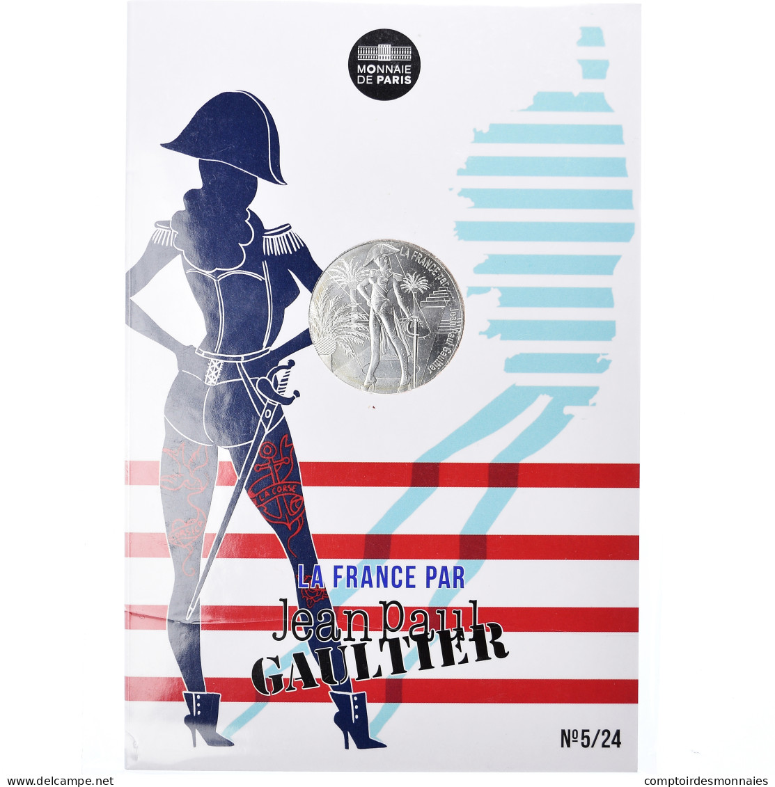 France, 10 Euro, Jean Paul Gaultier, 2017, FDC, Argent, Gadoury:EU892 - Frankreich