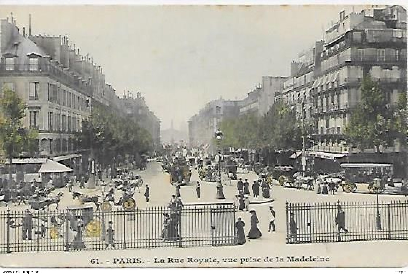 CPA Paris Rue Royale Vue Prise De La Madeleine - Paris (08)