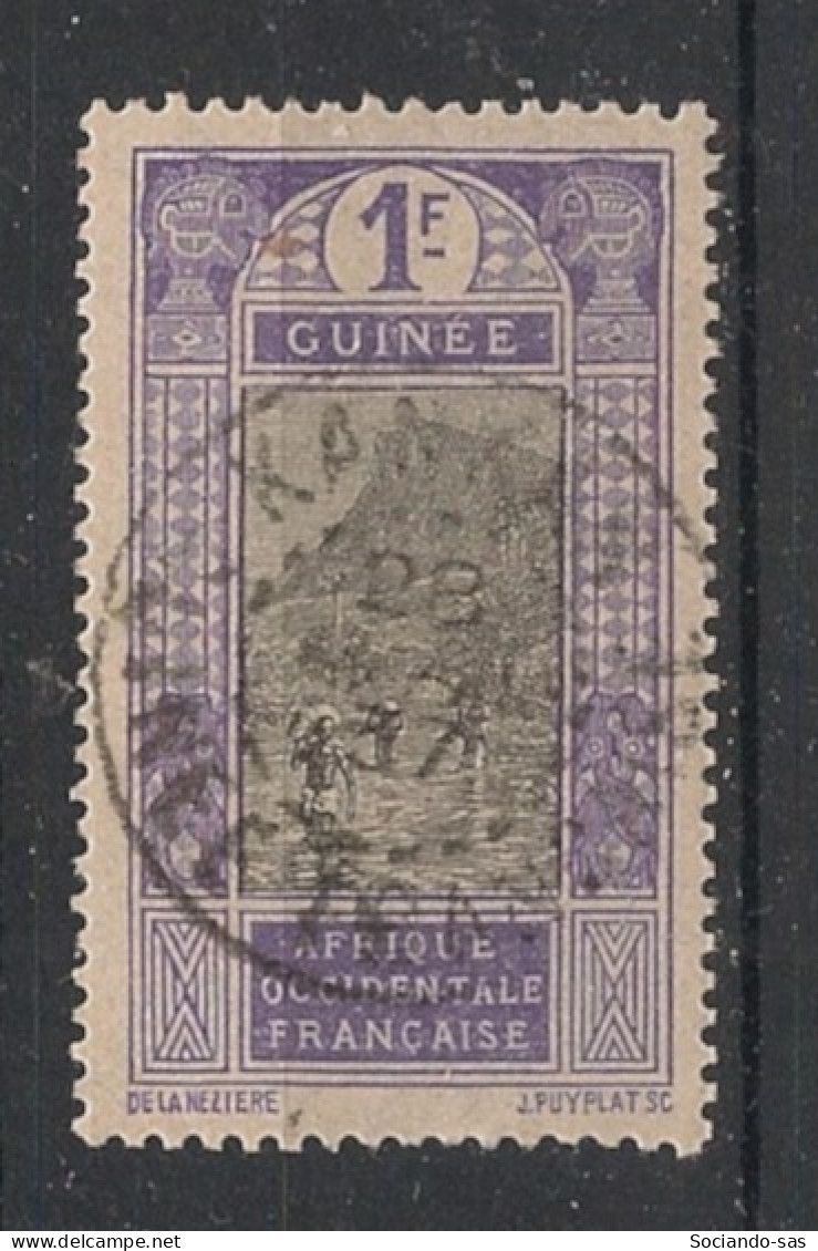GUINEE - 1913 - N°YT. 77 - Gué à Kitim 1f Violet - Oblitéré / Used - Oblitérés