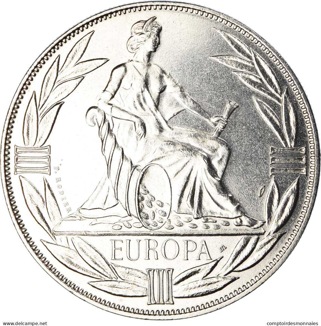 France, Médaille, Ecu Europa, Europe Assise, Politics, 1982, Rodier, FDC - Otros & Sin Clasificación