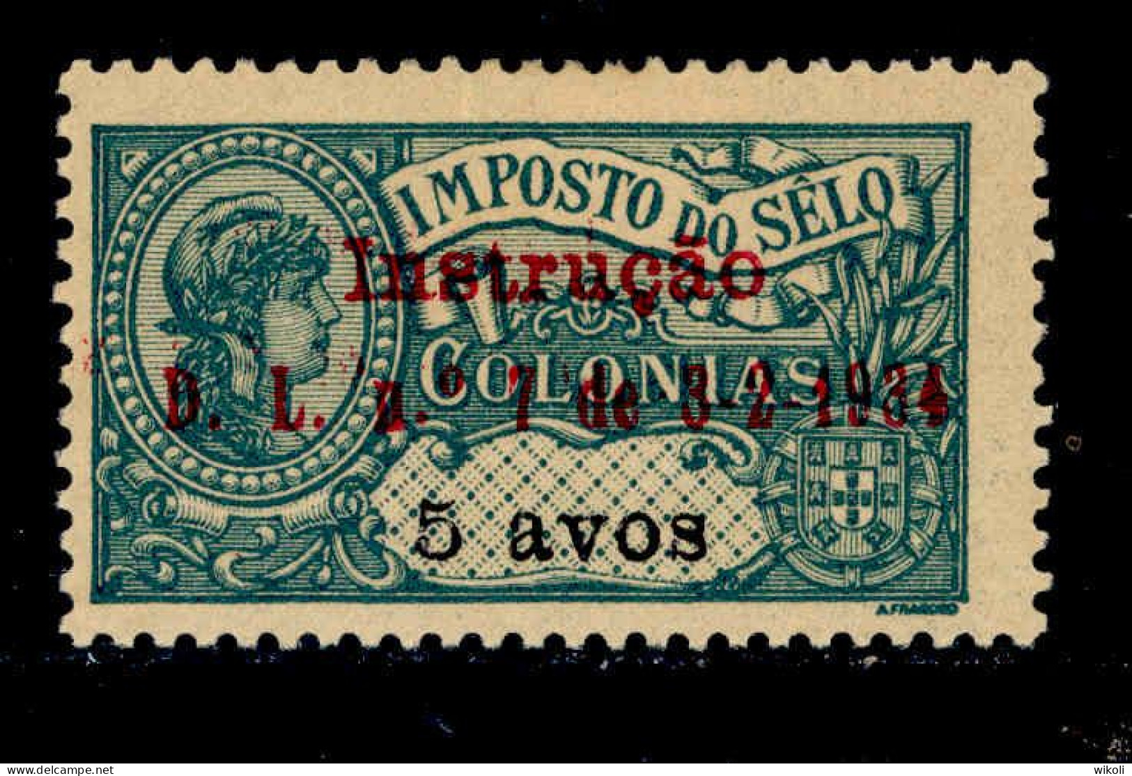 ! ! Timor - 1934 Postal Tax 5 A - Af. IP07 - MH - Timor