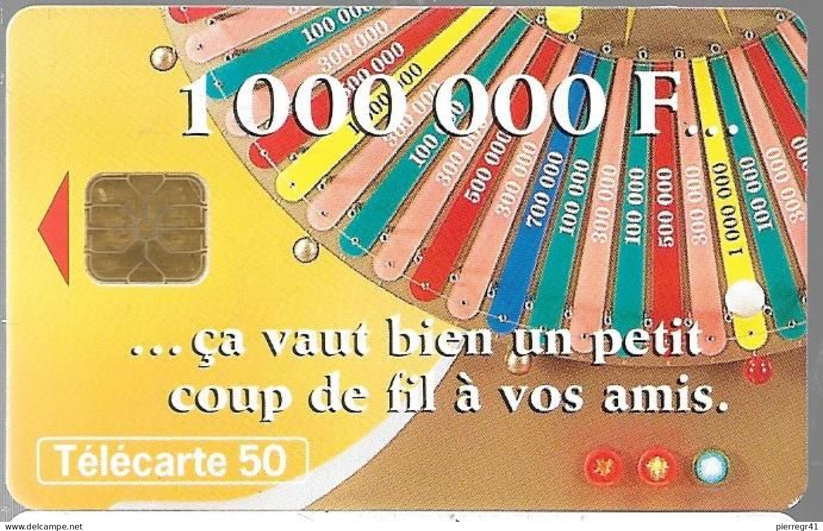 CARTE-PUBLIC-120U-F1009-A-LG1-09/99-Le MILLIONNAIRE-R)Glacé-UTILISE-TBE - 1999