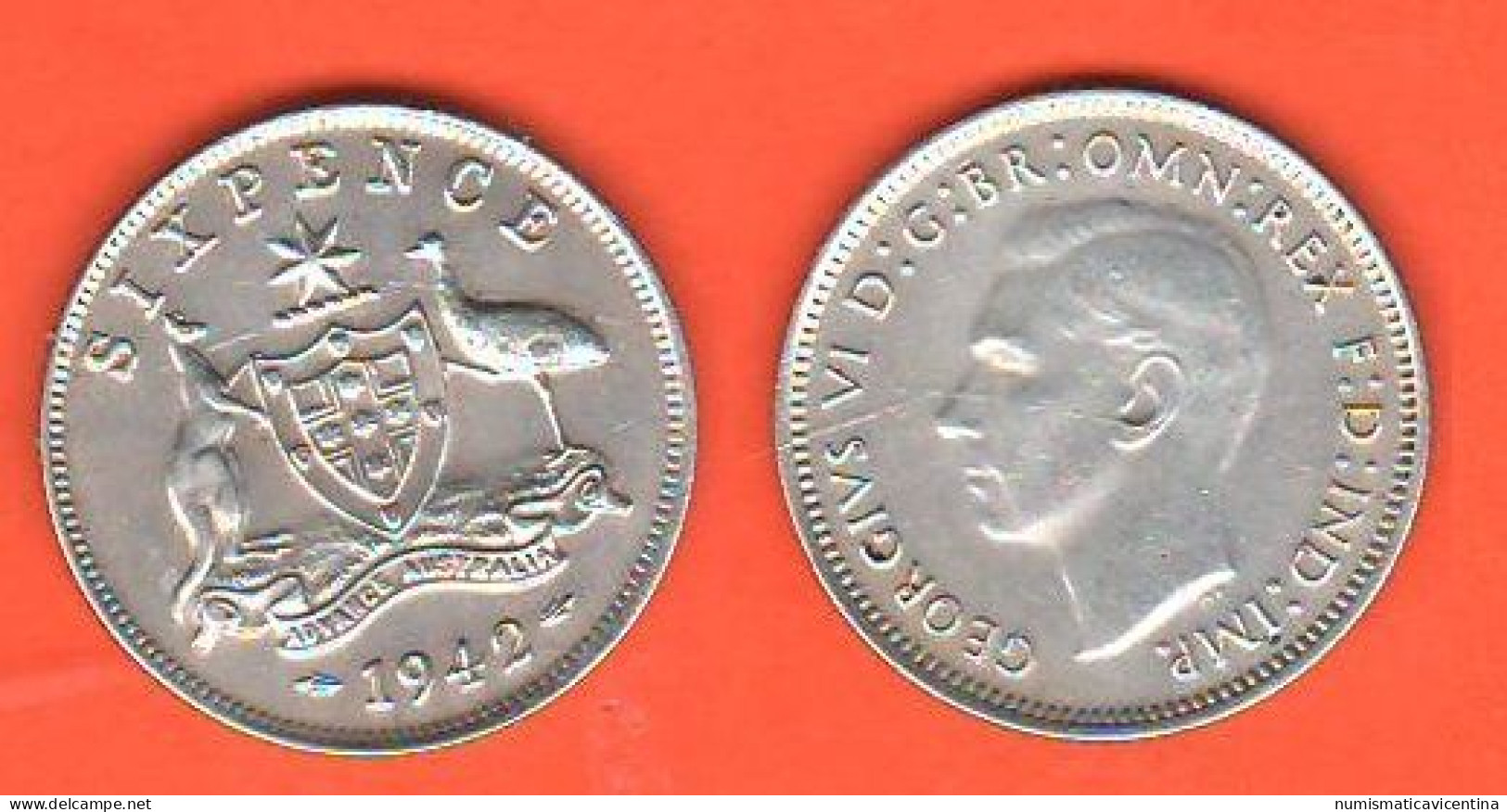 Australia 6 Six Pence 1942 Silver K 38 Georgius VI° - Sixpence