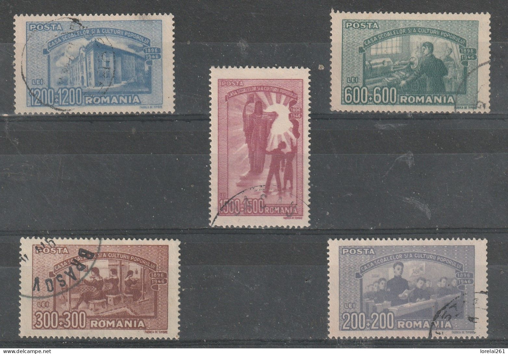 1947 - L Education Populaire Mi No 1042/1046 - Used Stamps