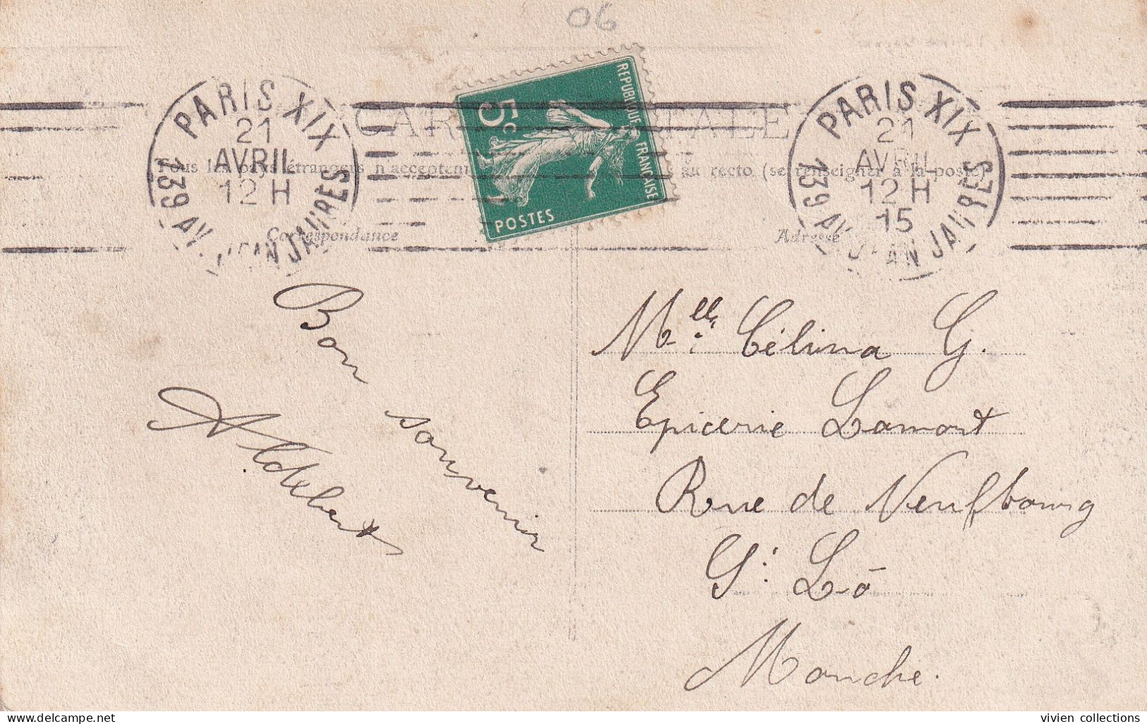Oblitération Mécanique KRAG (7 Lignes) Paris XIX 139 Av. Jean Jaurès En 1915 Sur Carte De Beuil (06) Pour (50) - Mechanical Postmarks (Other)