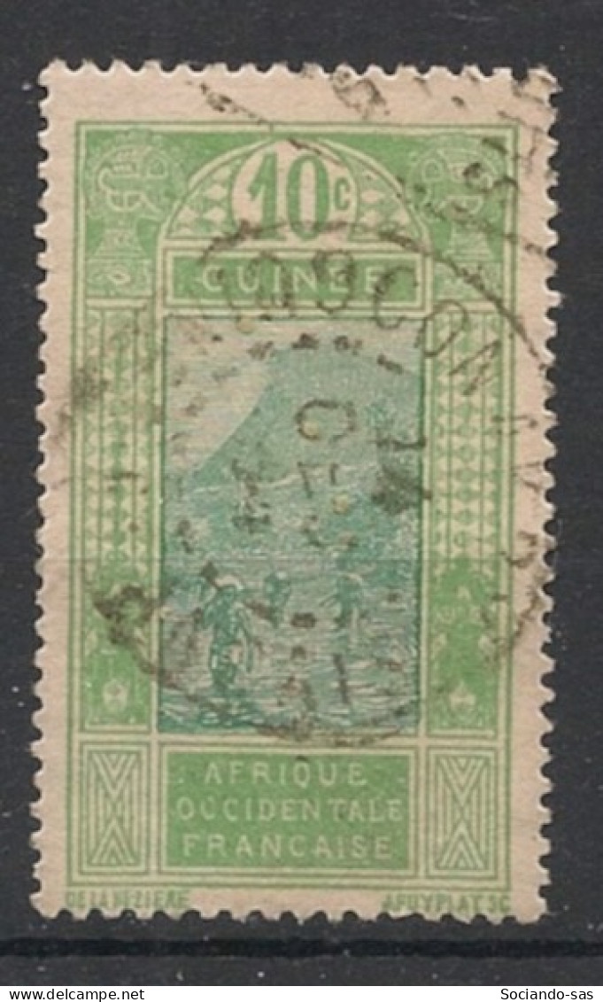 GUINEE - 1922-26 - N°YT. 85 - Gué à Kitim 10c Vert-jaune - Oblitéré / Used - Oblitérés