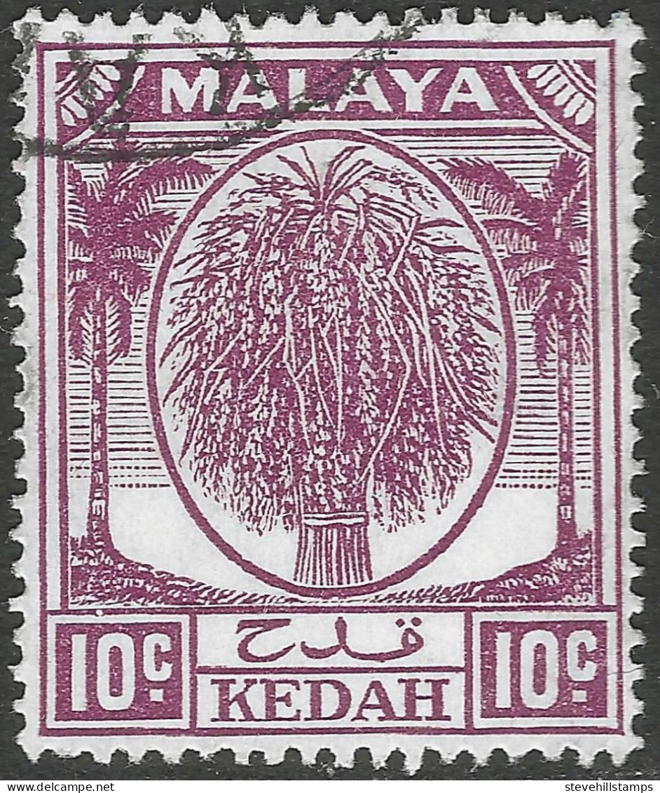 Kedah (Malaysia). 1950-55. Definitives. 10c Used. SG 82. M5101 - Kedah