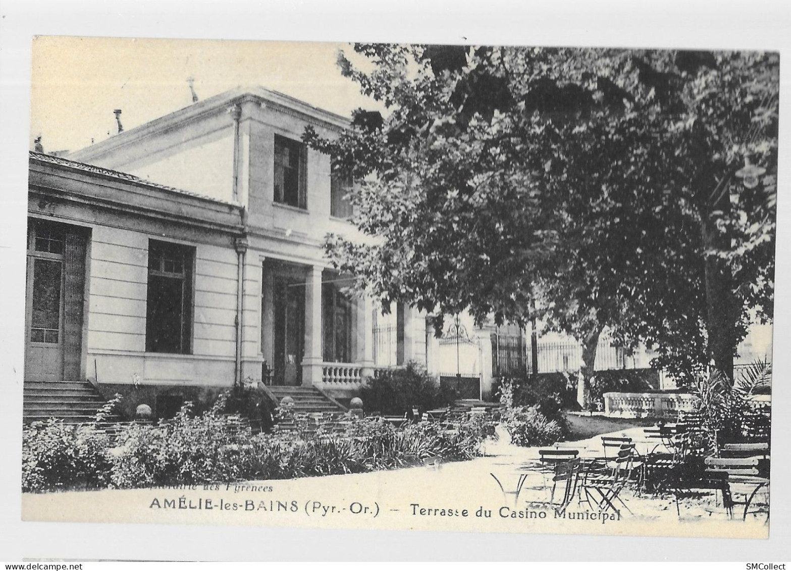 Amélie Les Bains, Terrasse Du Casino Municipal. Carte Inédite (A17p69) - Amélie-les-Bains-Palalda