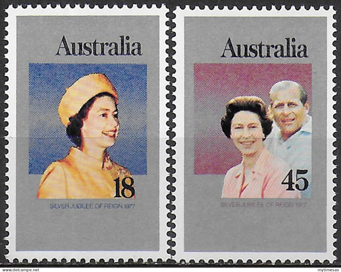 1977 Australia Silver Jubilee 2v. MNH SG. N. 645/46 - Other & Unclassified