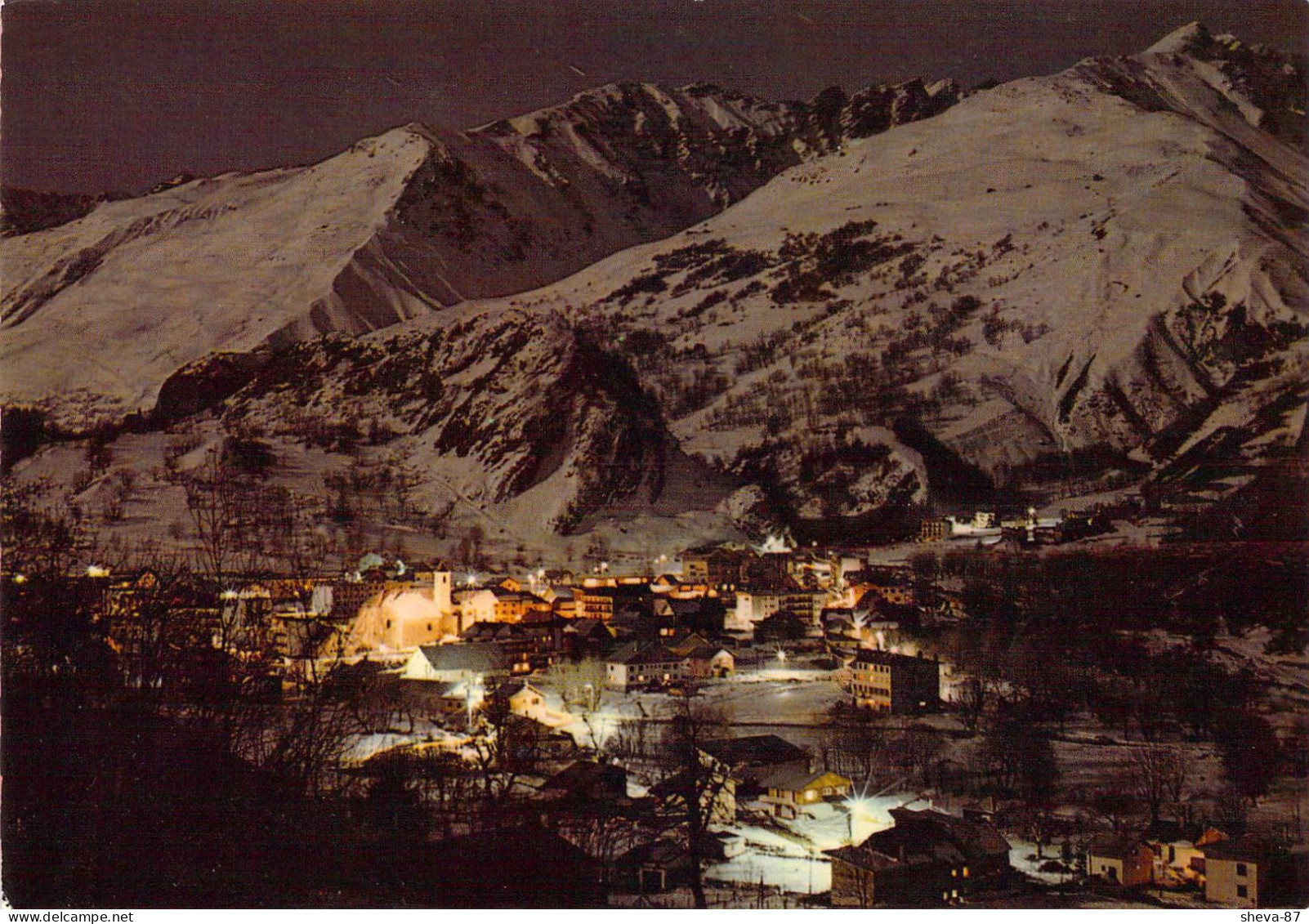 73 - Valloire - Vue Générale De Nuit Et Le Crey Rond - Other & Unclassified