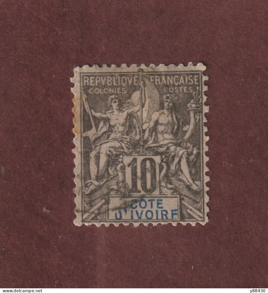 CÔTE D'IVOIRE - 5 De 1892/1899 - Neuf * - Type Colonies - 10c. Noir Sur Lilas - 2 Scan - Oblitérés