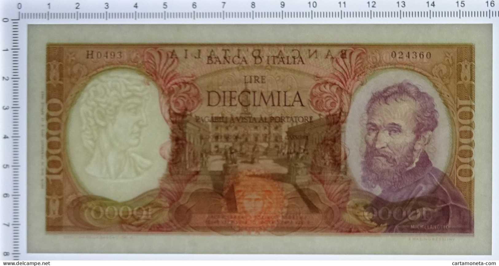 10000 LIRE BANCA D'ITALIA MICHELANGELO MEDUSA 15/02/1973 FDS-/FDS - Autres & Non Classés