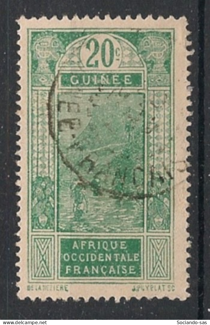 GUINEE - 1922-26 - N°YT. 88 - Gué à Kitim 20c Vert - Oblitéré / Used - Usati