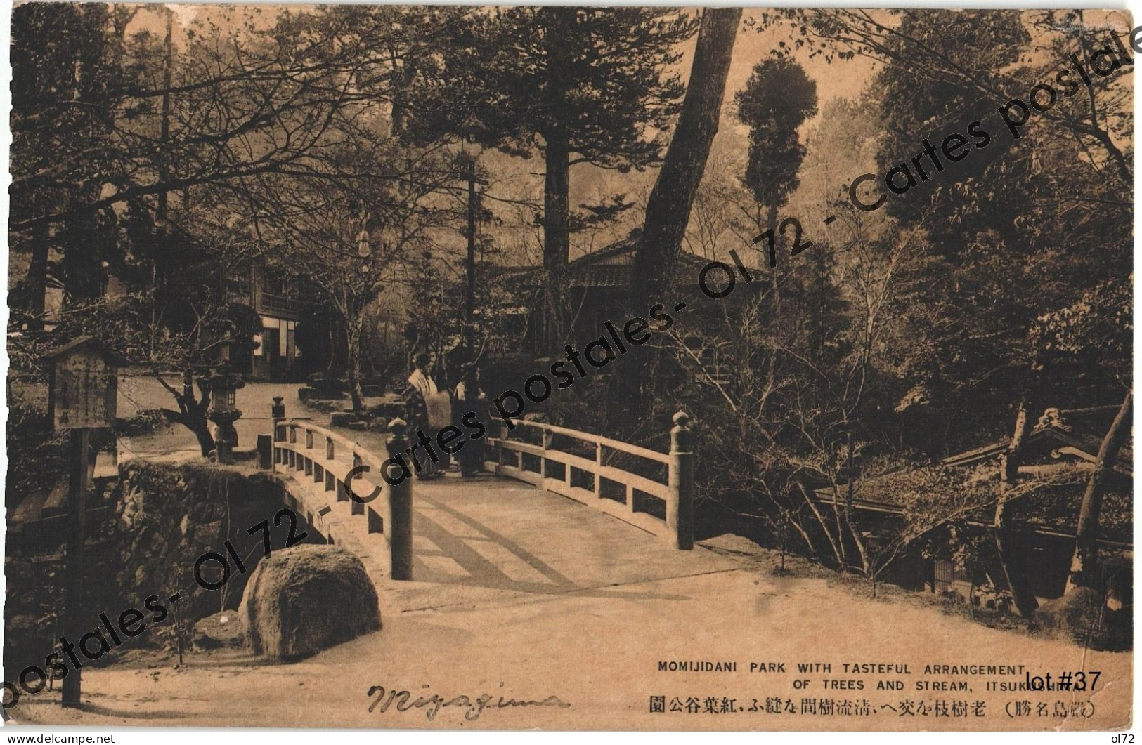 CPA Japon > Momijidani Park With Tasteful Arrangement Of Trees Ans Stream - Itsukushima - Magnifique Correspondance - Hiroshima