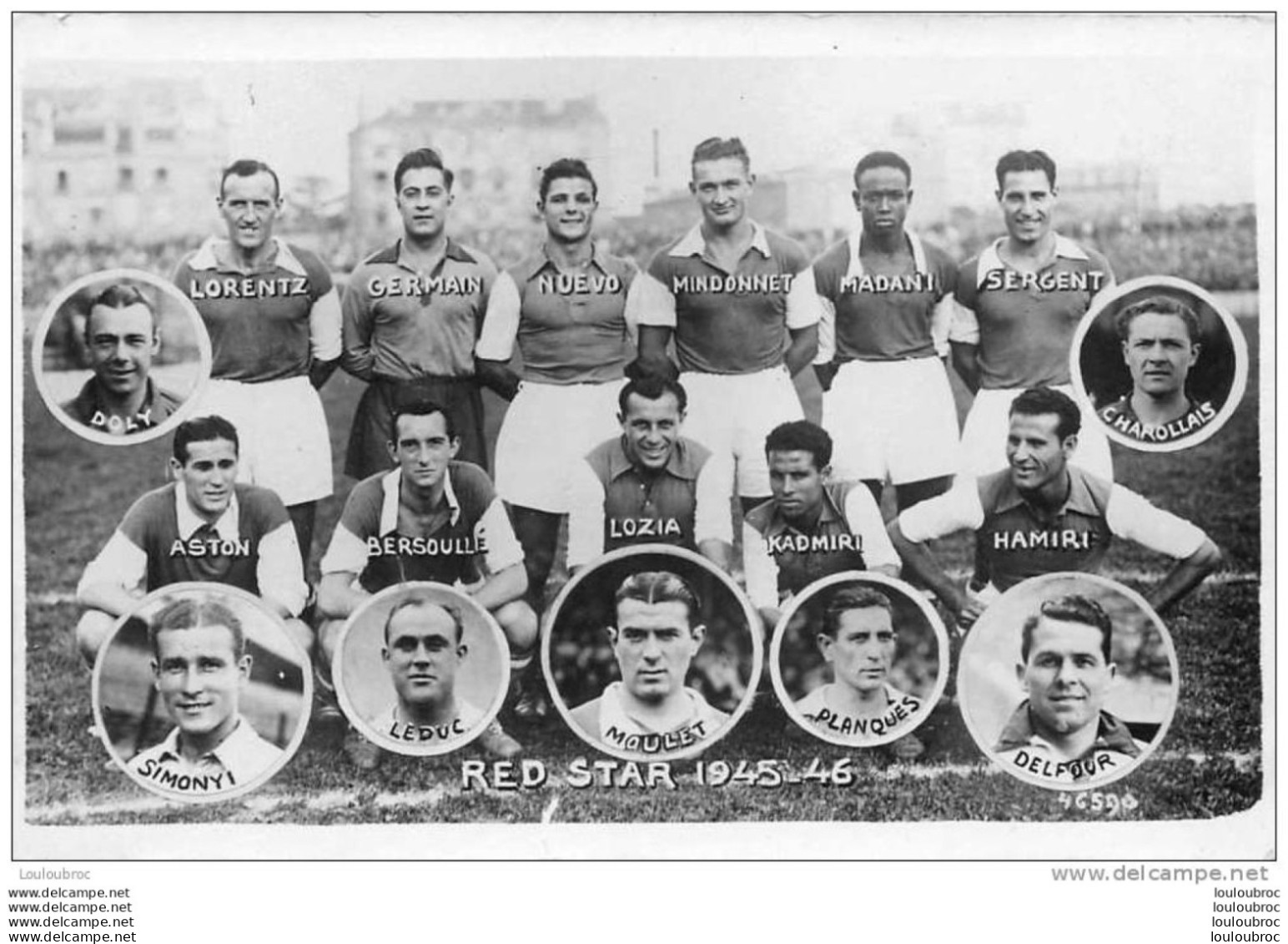 75 PARIS EQUIPE DE FOOTBALL DU RED STAR 1945-1946 REF A - Other & Unclassified