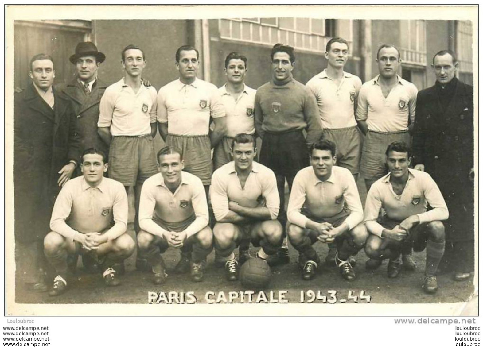 75 PARIS EQUIPE DE FOOTBALL DE PARIS CAPITALE 1943-1944 - Other & Unclassified