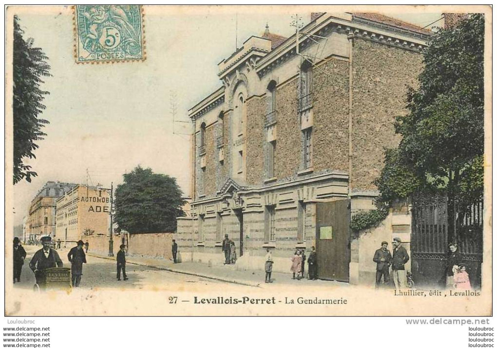 92 LEVALLOIS PERRET LA GENDARMERIE  EDIT LHUILLIER N°27 - Levallois Perret