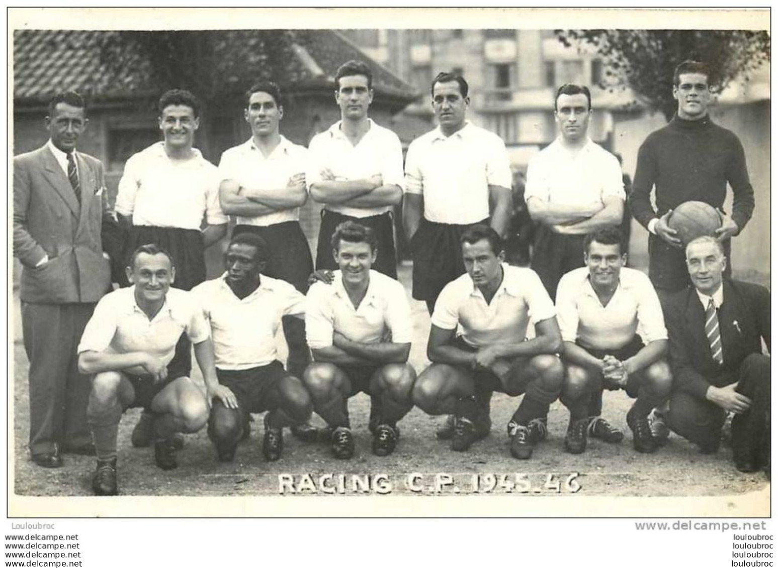 75 PARIS EQUIPE DE FOOTBALL DU RACING CLUB DE PARIS 1945-1946 - Other & Unclassified