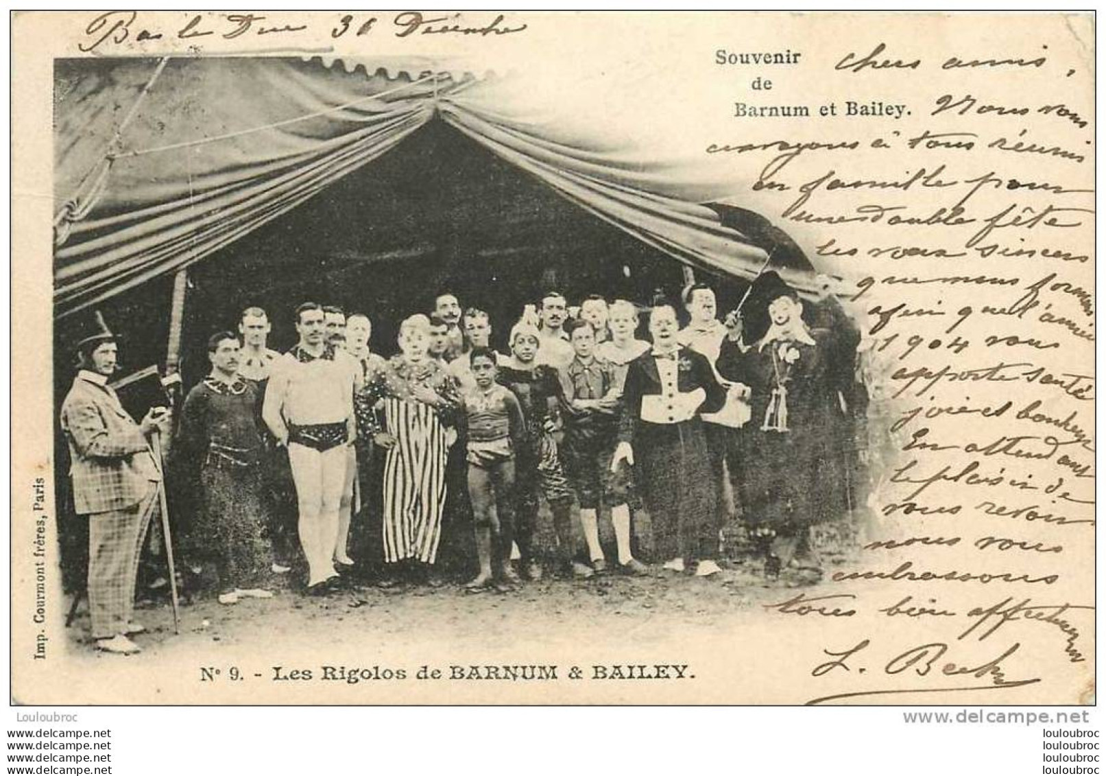 LES RIGOLOS DU CIRQUE BARNUM ET BAILEY EDIT  COURMONT N°9 - Circus