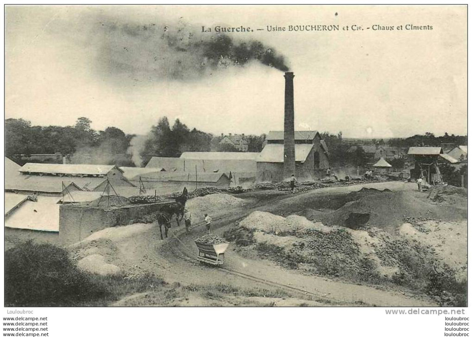 18 LA GUERCHE USINE BOUCHERON CHAUX ET CIMENTS - La Guerche Sur L'Aubois