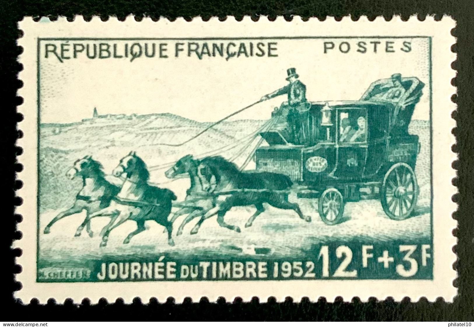 1952 FRANCE N 919 - JOURNEE DU TIMBRE 1952 - NEUF** - Ungebraucht
