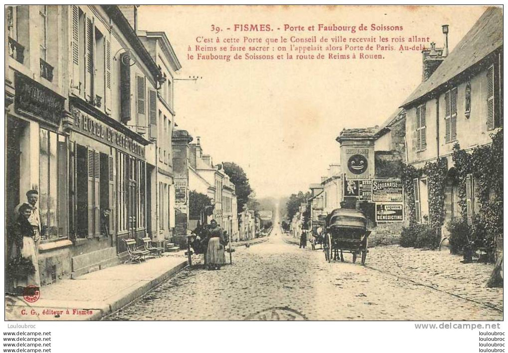 51 FISMES PORTE ET FAUBOURG DE SOISSONS - Fismes