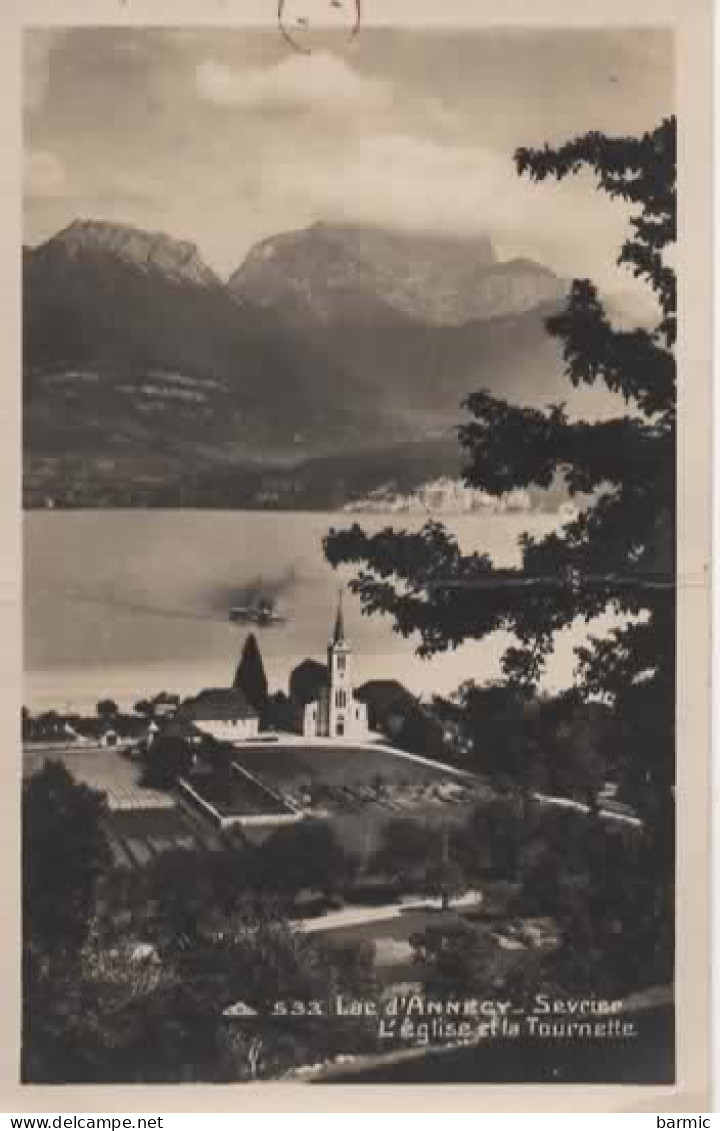 LAC D ANNECY SEVRIER, L EGLISE ET LA TOURNETTE REF 16458 - Annecy