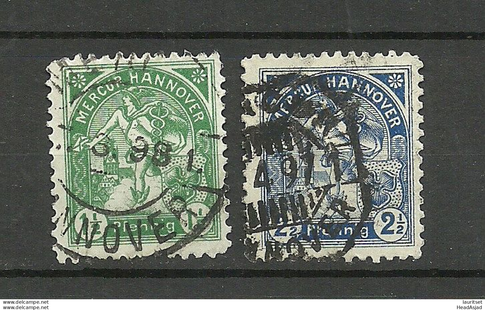 Germany Deutsches Reich Ca. 1890 HANNOVER Stadtpost Local City Post O - Used Stamps