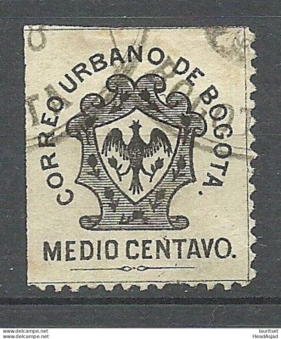 COLOMBIA KOLUMBIEN BOGOTA 1889 Michel 2 City Post Stadtpostmarke O - Colombie