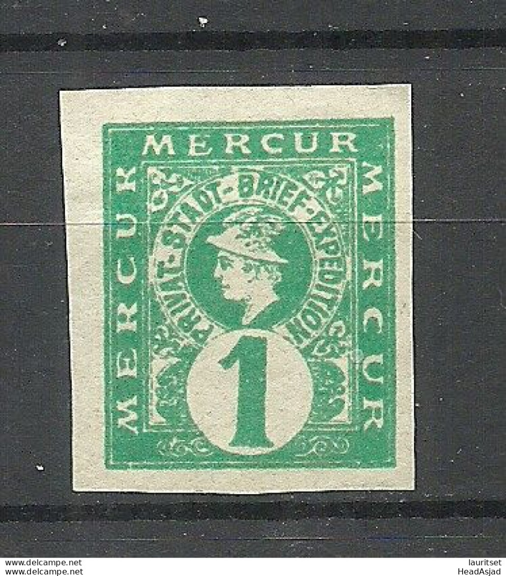 Germany Deutschland Ca. 1880 Local City Post Privatpost Stadtpost Mercur HAMBURG Imperforated (*) Mint No Gum/ohne Gummi - Correos Privados & Locales