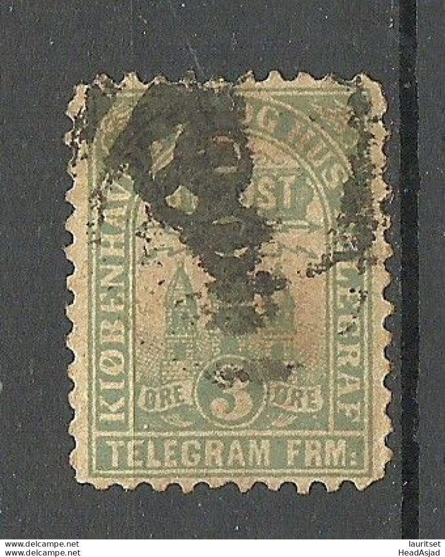 DENMARK D√§nemark KIOBENHAVN Lokalpost Local City Post 3 öre Telegram O - Local Post Stamps