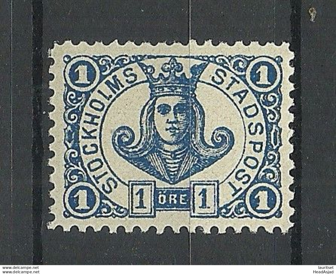 SCHWEDEN Sweden Stockholm Stadtpost Local City Post 1 öre MNH - Local Post Stamps