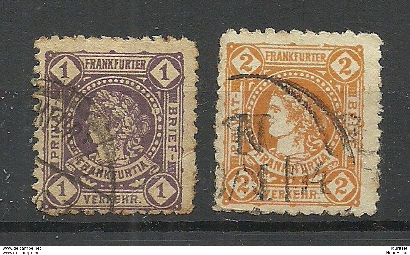 Germany Deutsches Reich Privater Stadtpost 1899 Frankfurt O Local City Post - Private & Local Mails