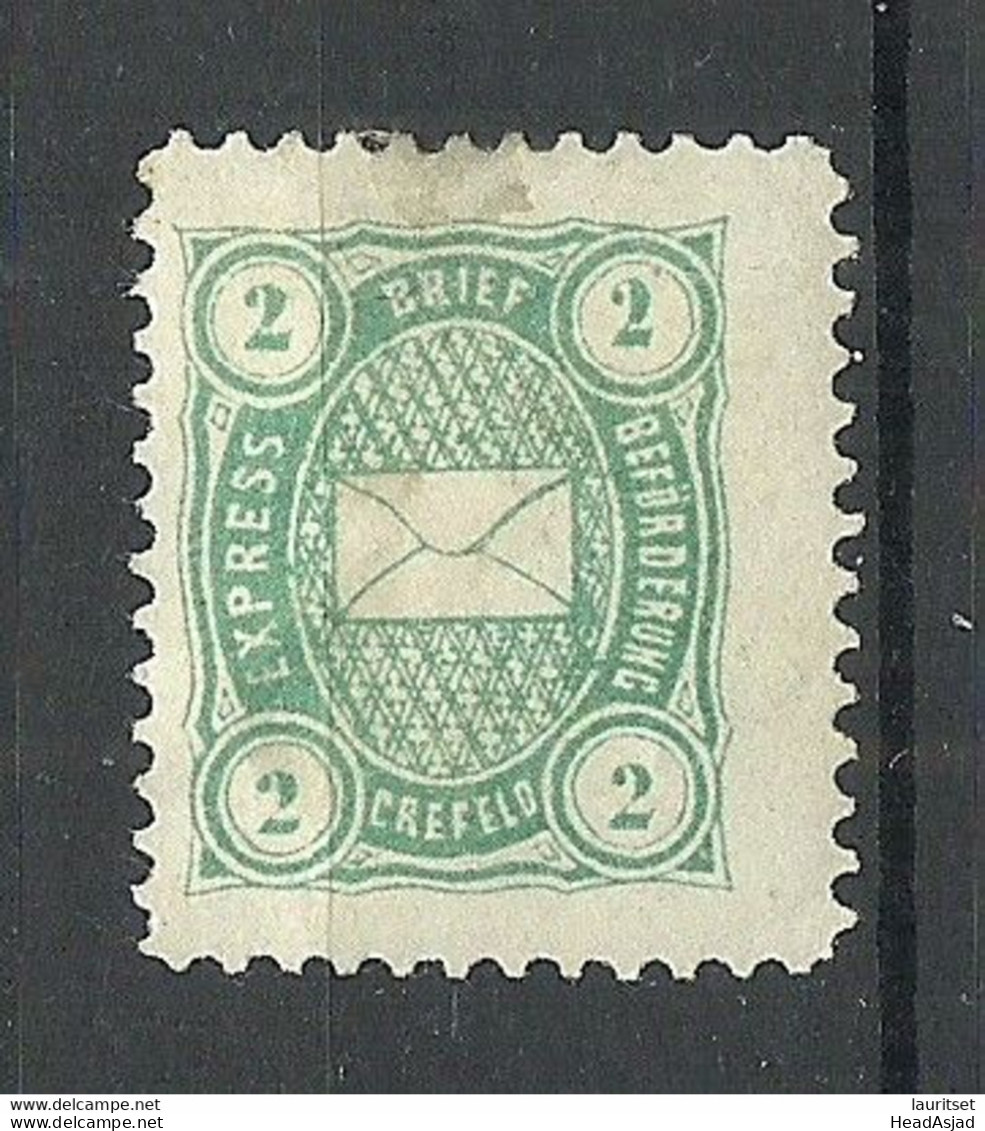 Germany Deutschland Ca 1890 Lokaler Stadtpost CREFELD Local City Post Privatpost * - Postes Privées & Locales