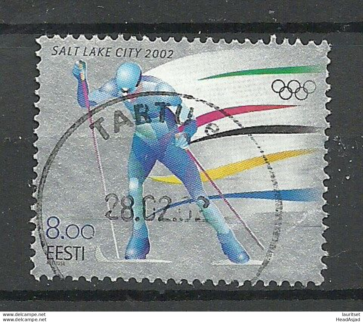 Estland Estonia 2002 Michel 426 O Salt Lake City Olympic Games - Hiver 2002: Salt Lake City