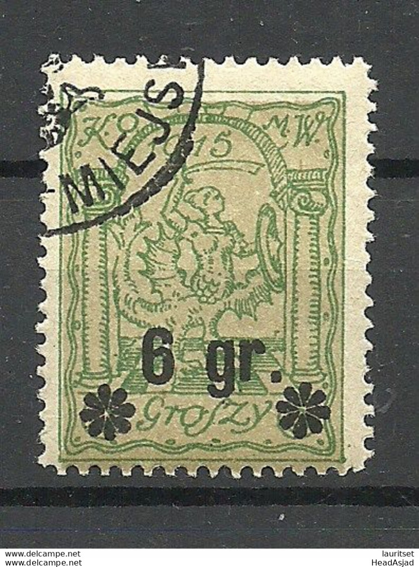 POLEN Poland 1916 Warschau City Post Michel 10 O - Used Stamps