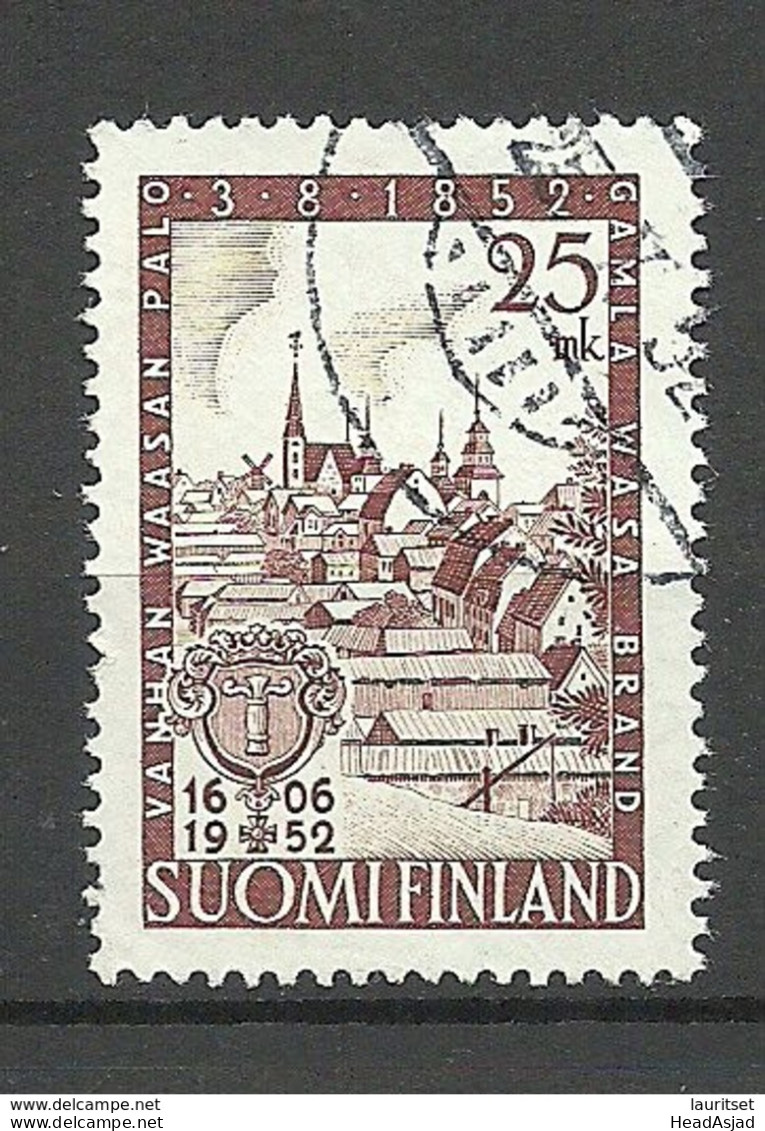 FINNLAND FINLAND 1952 Michel 411 Vaasa Stadt City O - Gebraucht