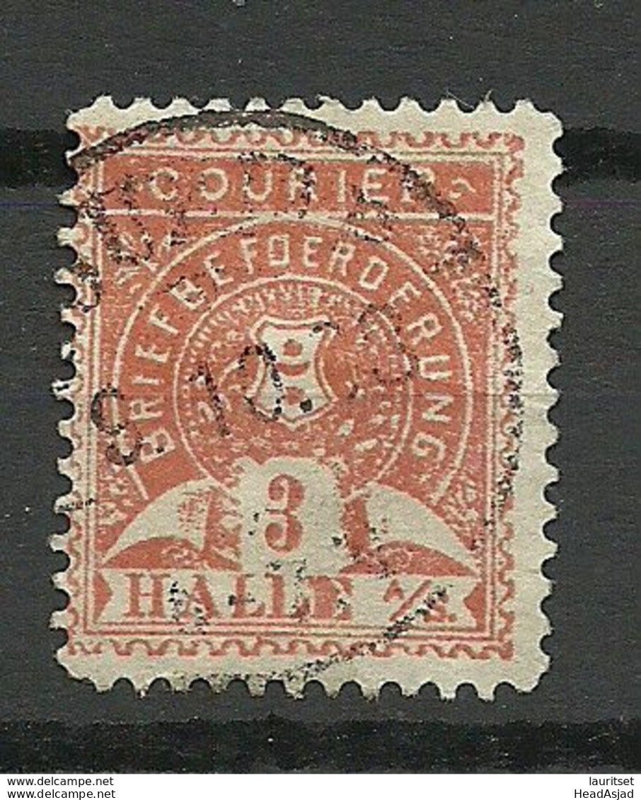 Germany Reich Ca 1890 HALLE Lokaler Stadtpost Local City Post Privatpost O - Private & Local Mails