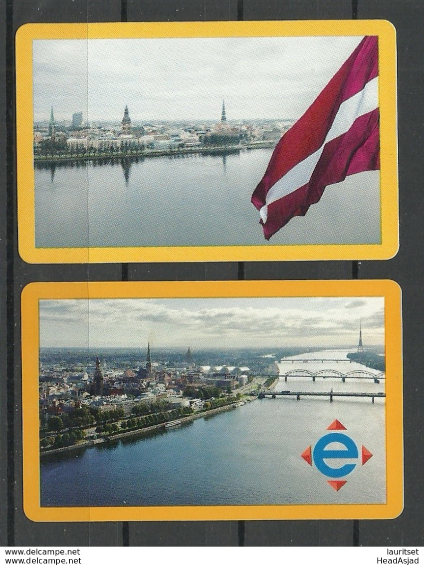 RIGA LATVIA 2019 Fahrkarten City Transport Card Tickets, 2 Various Designs - Europe