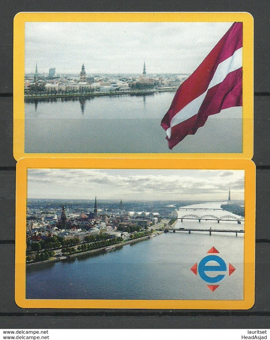 RIGA LATVIA 2019 Fahrkarten City Transport Card Tickets, 2 Various Designs - Autres & Non Classés