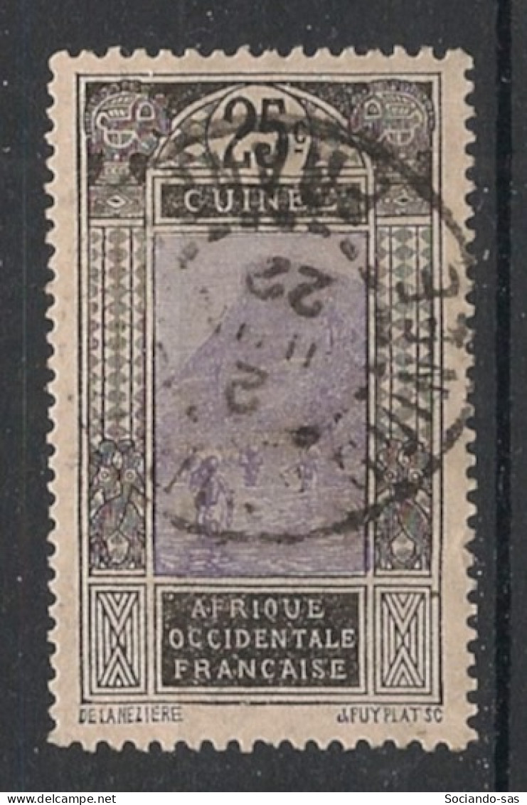 GUINEE - 1922-26 - N°YT. 89 - Gué à Kitim 25c Gris Et Violet - Oblitéré / Used - Oblitérés