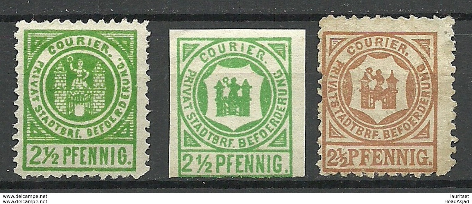 GERMANY O 1890 BREMEN ? Privater Stadtpost Local City Post - Postes Privées & Locales